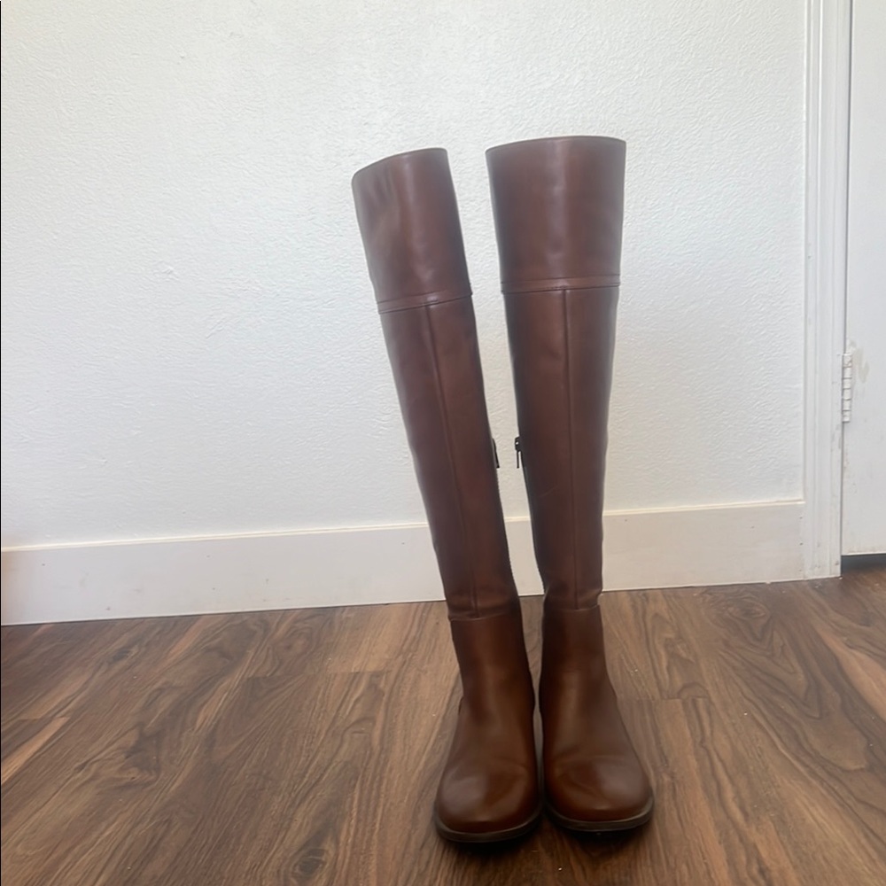 Vince Camuto Chestnut Over the Knee Boots